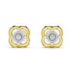 Load image into Gallery viewer, Sunburst Blossom Diamond Earrings