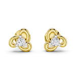 Load image into Gallery viewer, Trio Twist Diamond Studs