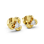Load image into Gallery viewer, Trio Twist Diamond Studs