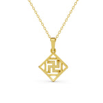 Load image into Gallery viewer, Shubh Swastika Diamond Pendant