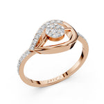 Load image into Gallery viewer, The Rose Dewdrop Diamond Ring