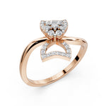 Load image into Gallery viewer, Flora Leaf Bow Ring