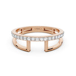 Load image into Gallery viewer, Interlock Curve Diamond Ring