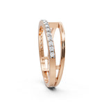 Load image into Gallery viewer, Interlock Curve Diamond Ring