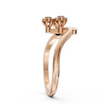 Load image into Gallery viewer, Glamorously Trio Floral Diamond Ring
