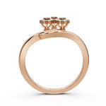 Load image into Gallery viewer, Glamorously Trio Floral Diamond Ring