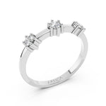 Load image into Gallery viewer, Contemporary Triple-Stone Ring