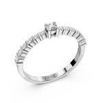 Load image into Gallery viewer, Crown Halo Diamond Ring