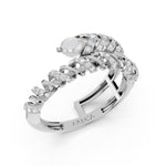 Load image into Gallery viewer, Spiral Edge Diamond Ring