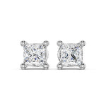 Load image into Gallery viewer, Princess Cut Solitaire Studs