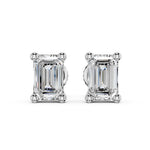 Load image into Gallery viewer, Emerald Cut Solitaire Studs