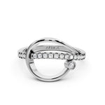 Load image into Gallery viewer, Silver Loop Spark Ring