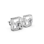 Load image into Gallery viewer, FloraFrame Diamond Earrings