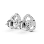 Load image into Gallery viewer, Silver Spiral Spark Earrings
