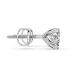 Load image into Gallery viewer, Heart Shape Solitaire Studs