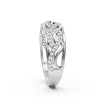 Load image into Gallery viewer, Silver Braided Spark Ring