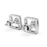 Load image into Gallery viewer, FloraFrame Diamond Earrings