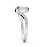 Load image into Gallery viewer, Silver Wave Diamond Ring