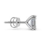 Load image into Gallery viewer, Emerald Cut Solitaire Studs