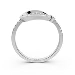 Load image into Gallery viewer, Silver Loop Spark Ring