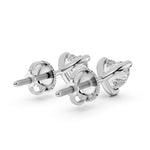 Load image into Gallery viewer, Heart Shape Solitaire Studs