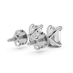 Load image into Gallery viewer, Emerald Cut Solitaire Studs