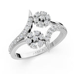 Load image into Gallery viewer, Eternal Duo Floral Diamond Ring