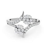 Load image into Gallery viewer, Eternal Duo Floral Diamond Ring