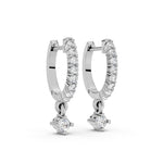 Load image into Gallery viewer, Classic Solitaire Drop Earrings