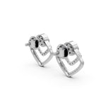 Load image into Gallery viewer, Regal Chevron Diamond Studs