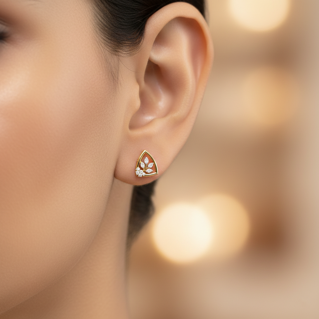 Meadow Frame Diamond Earrings