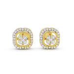 Load image into Gallery viewer, Clover Halo Earrings