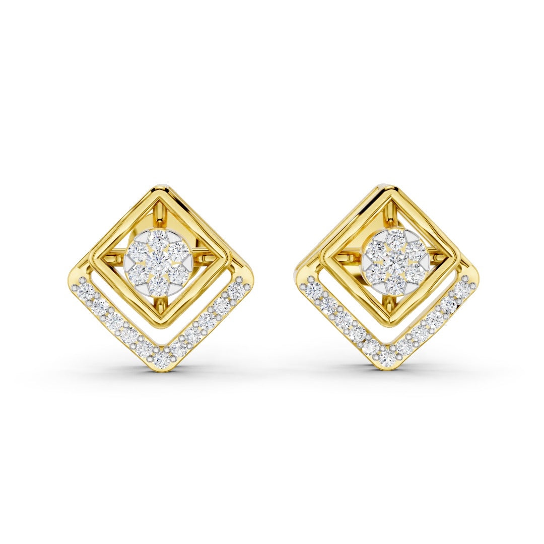 Celestia Square Radiance Earrings