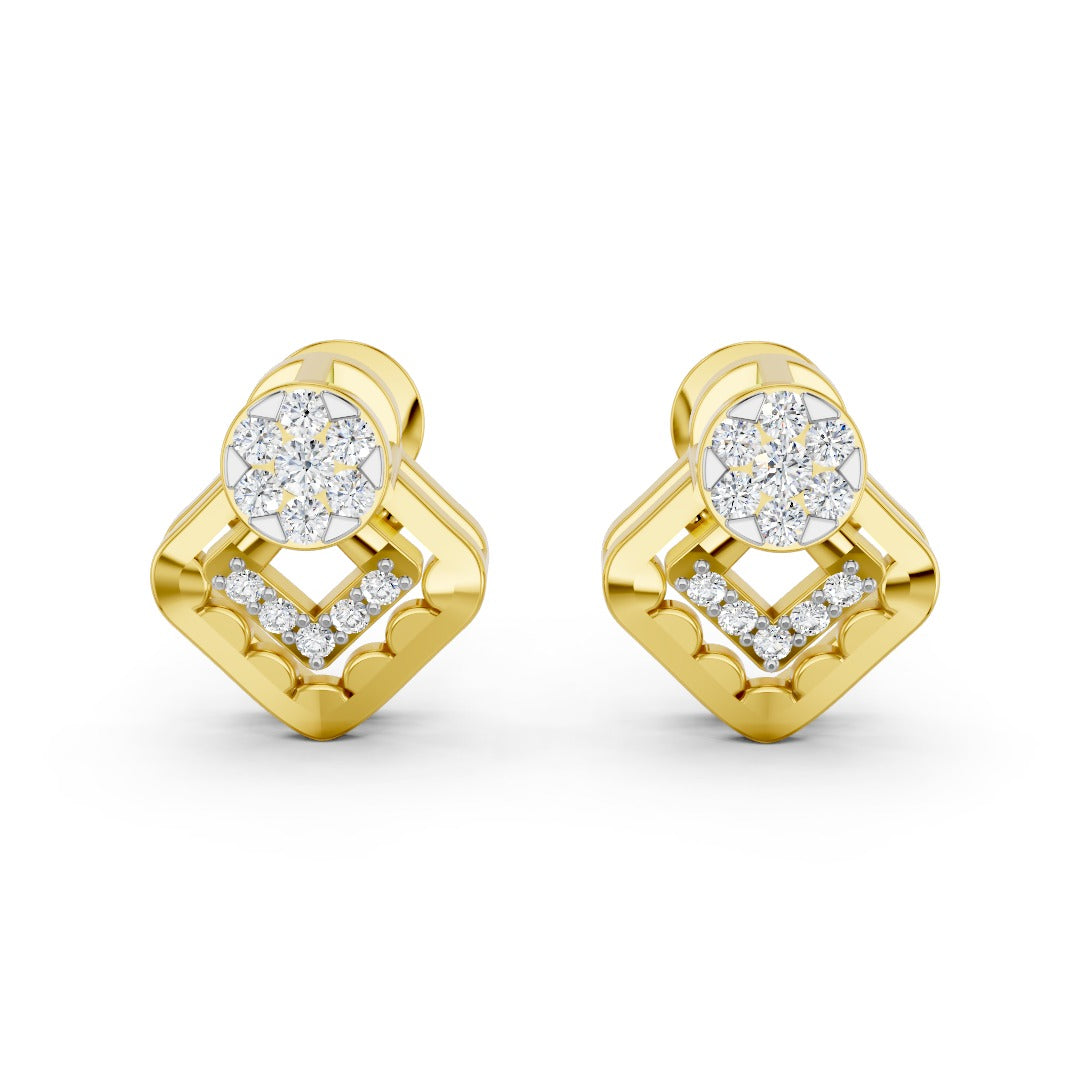 Radiant Square Sparkle Earrings