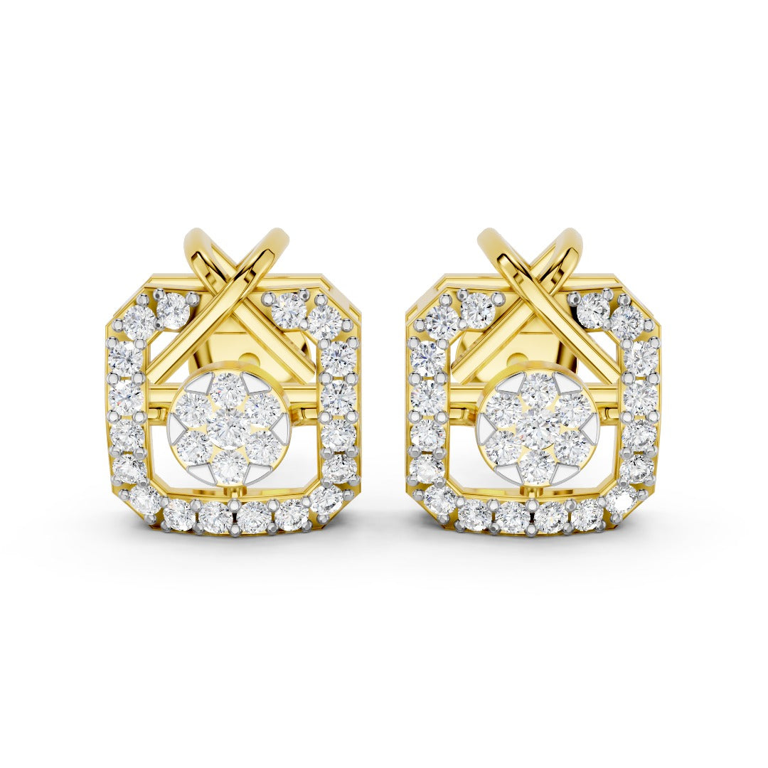 Cipher Diamond Studs