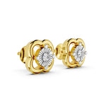 Load image into Gallery viewer, Sunburst Blossom Diamond Earrings
