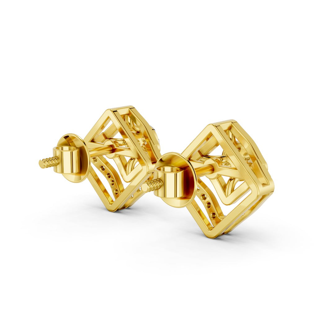 Celestia Square Radiance Earrings