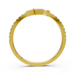 Load image into Gallery viewer, Geometric Link Diamond Ring