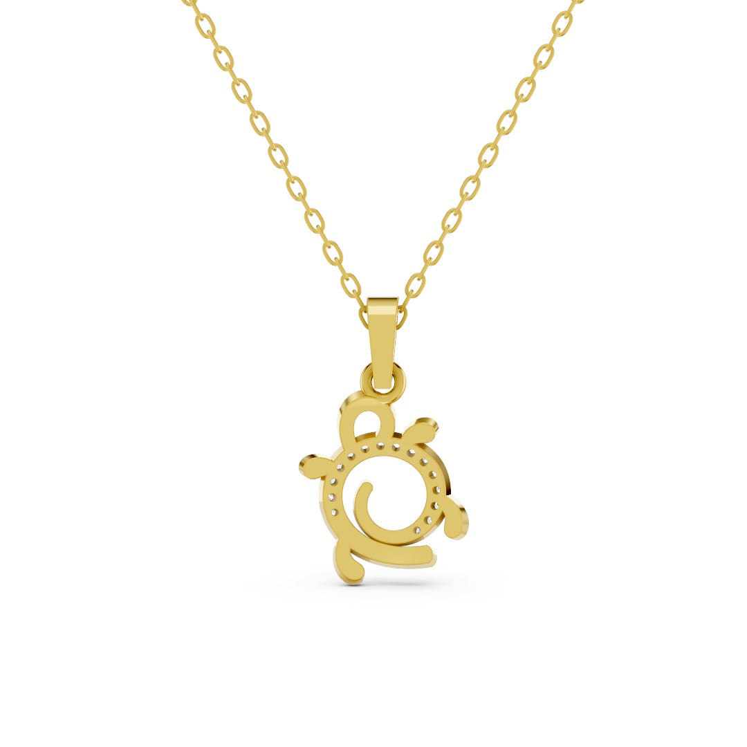 Whimsical Orbit Diamond Pendant