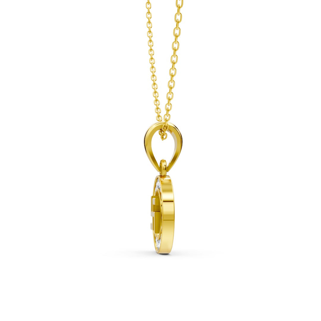 Swastik Halo Pendant