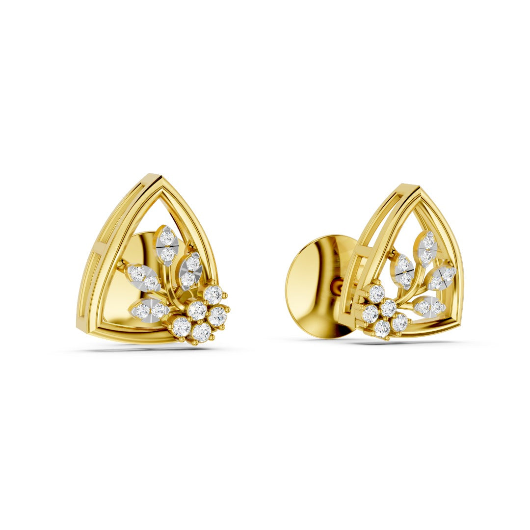 Meadow Frame Diamond Earrings