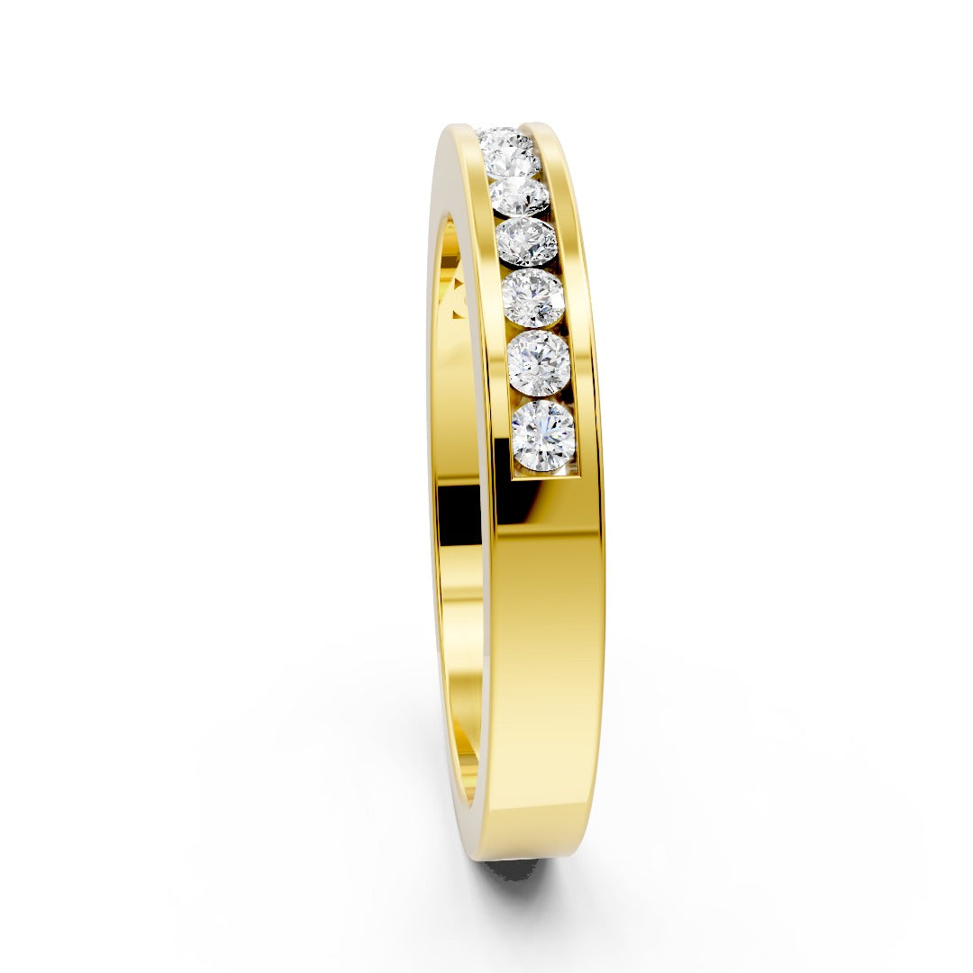 Channel Set Diamond Band
