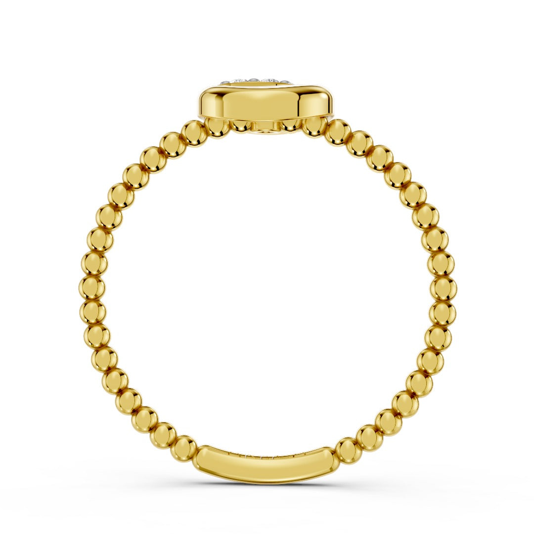 Golden Orbit Diamond Ring