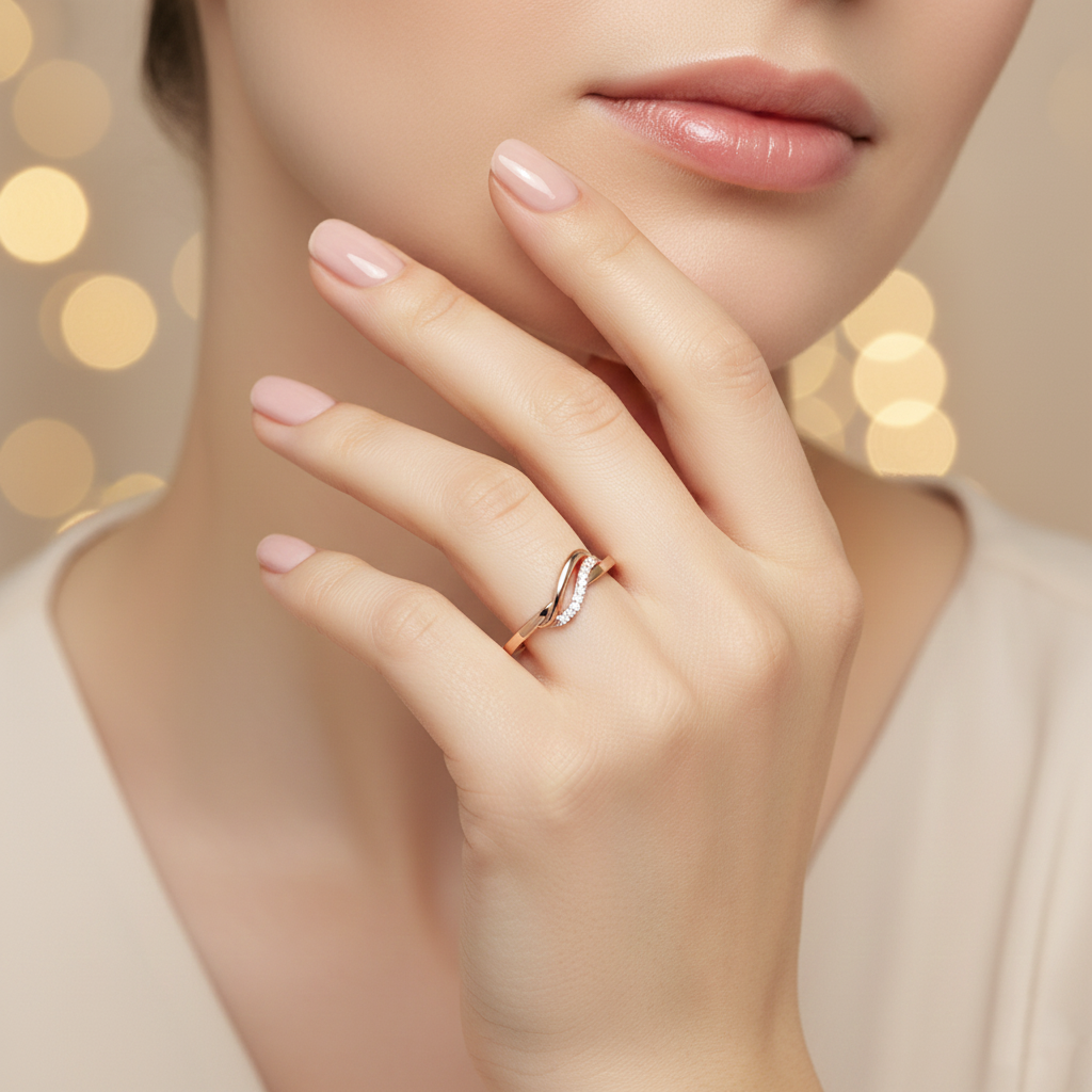 The Serene Wave Ring