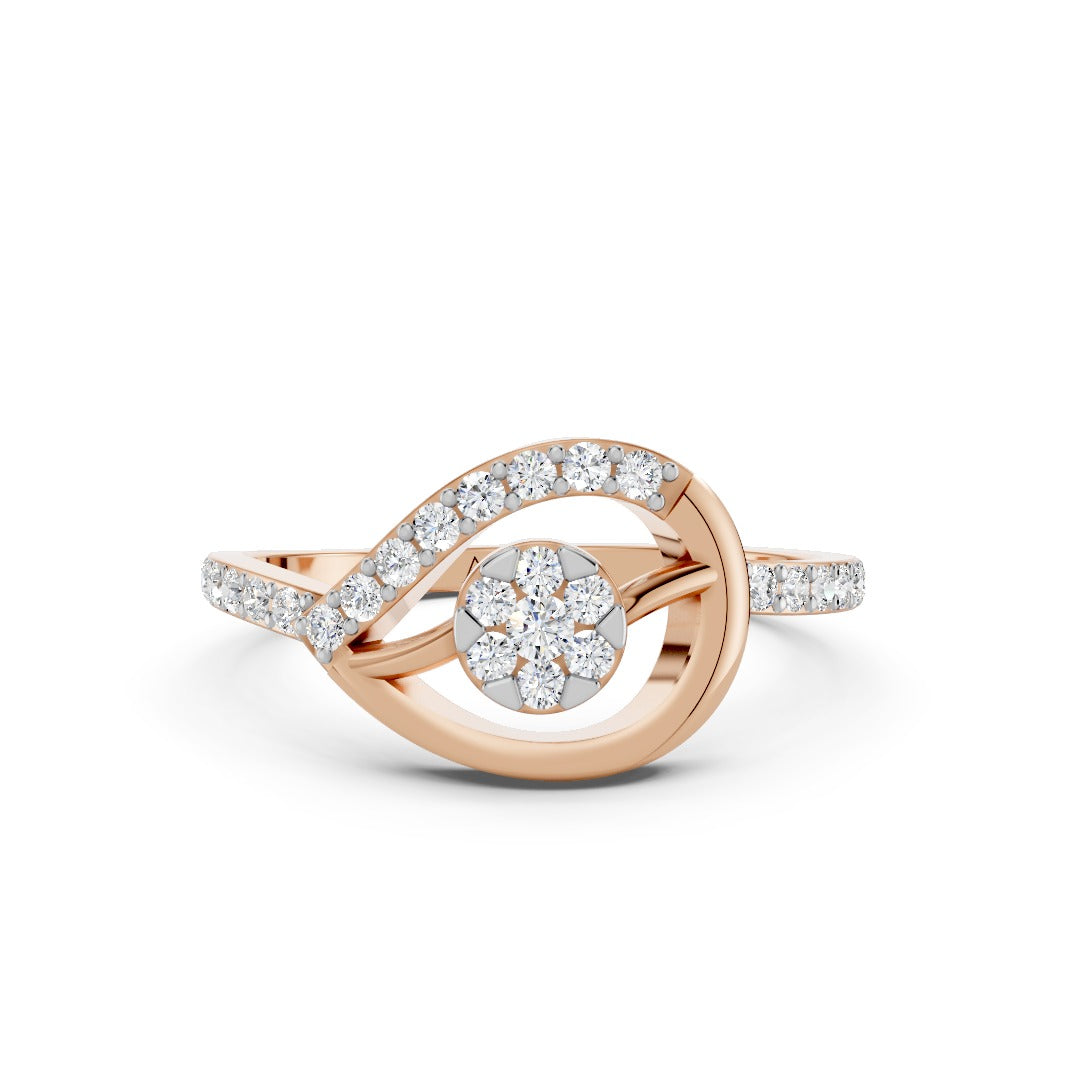 The Rose Dewdrop Diamond Ring