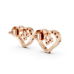 Load image into Gallery viewer, Beloved Heart Spark Earrings