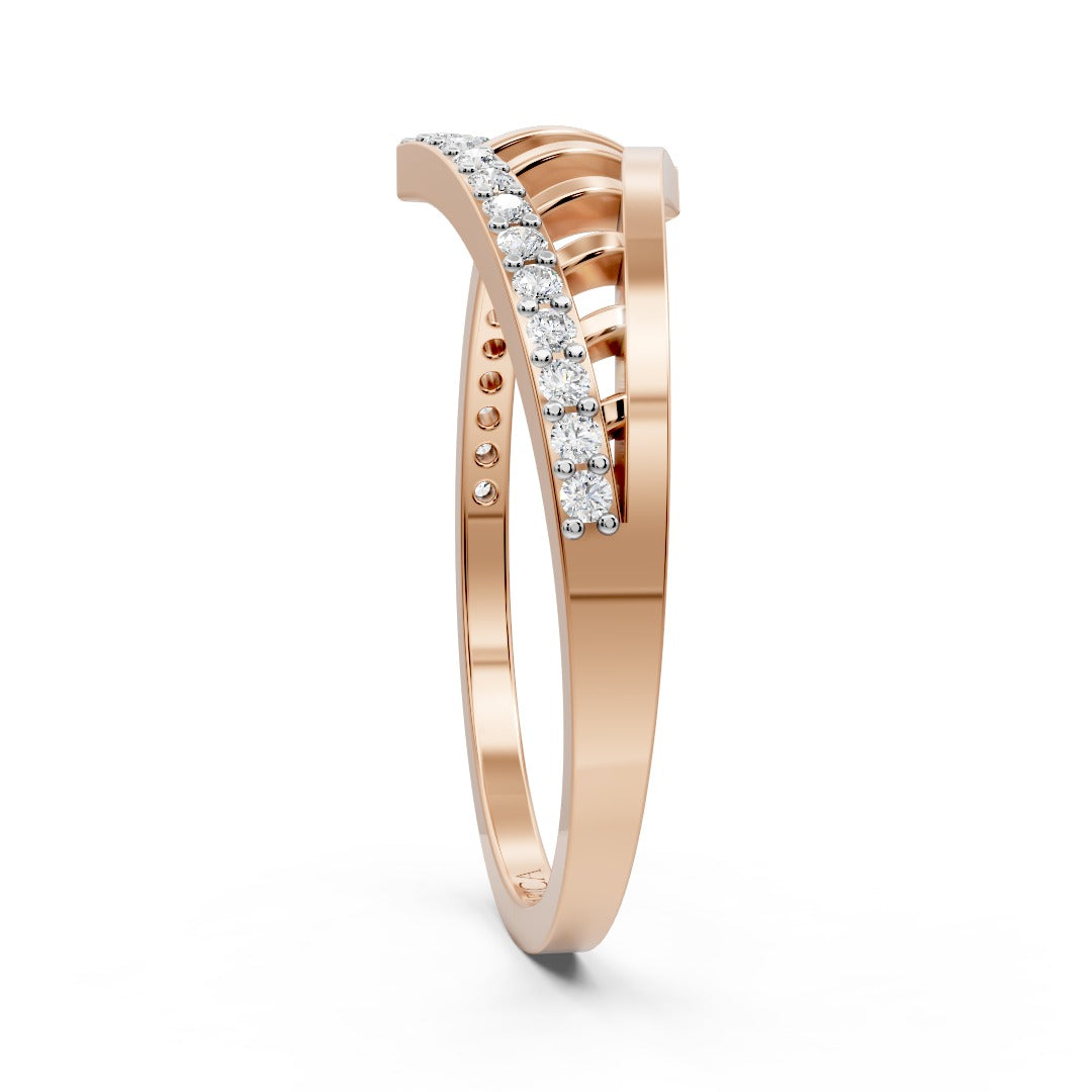 Luxe V Curve Ring