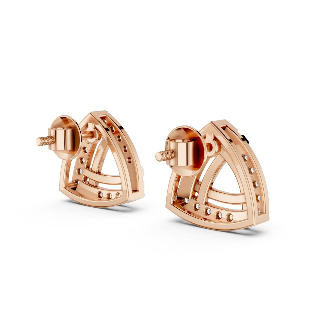 Tri-Glow Diamond Studs