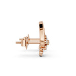 Load image into Gallery viewer, Rose Fleur Swirl Earrings