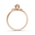 Load image into Gallery viewer, Flora Leaf Bow Ring